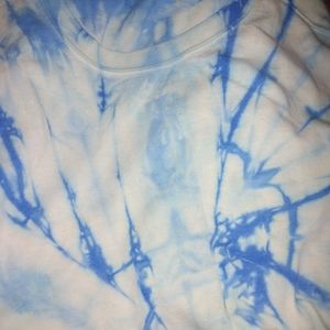 Blue tie dye shirt
